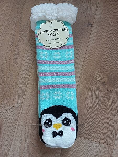 Sherpa critter socks носки жіночі утеплені на махре one size  Нові 