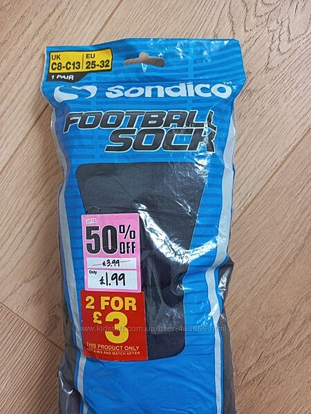 Sondico футбольні шкарпетки 2 пари в упаковці 38-39 розмір  