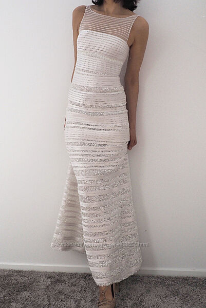 BGBC Max Azria дизайнерське брендове весільне випускне максі плаття 6 розмі