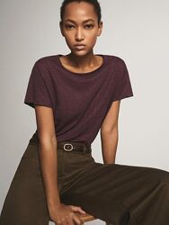 Massimo Dutti футболка лянна бренд S розмір  