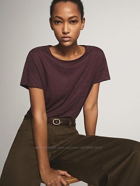 Massimo Dutti футболка лянна бренд S розмір  