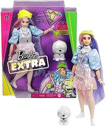 Кукла Барби Экстра Модница -  Barbie Extra Doll  in Shimmery Look with Pet