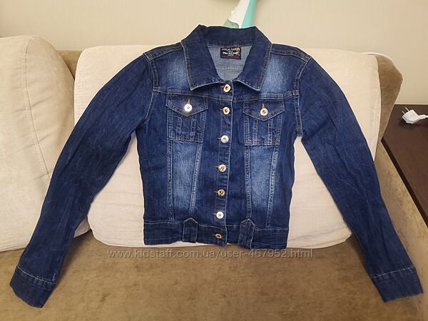 Джинсовая куртка-пиджак, размер XXSXS 