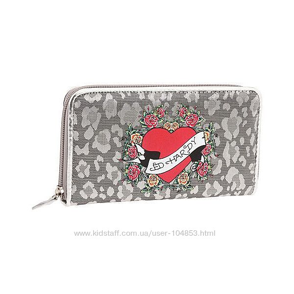 Ed Hardy  большой женский кошелек США оригинал