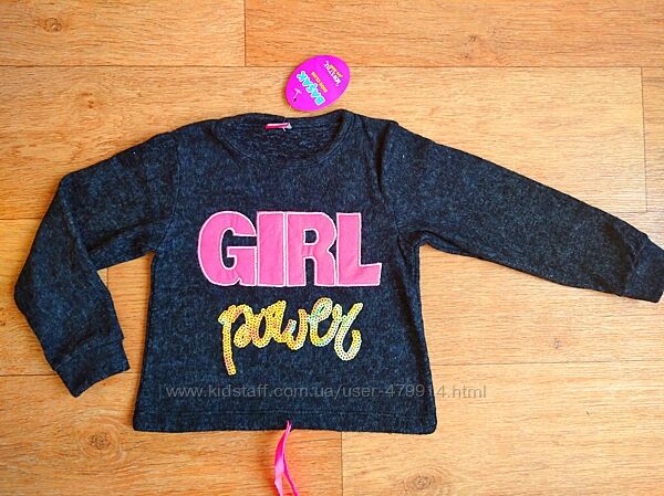 Яркий теплый свитшот, укороченный свитер, Турция от  3-4 лет до 8, теплый