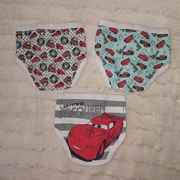 Набор Трусы на мальчика 5-6 лет с машинками