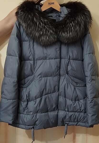 Жіноча зимова куртка з чорнобуркою розмір М-L див. заміри біо-пух