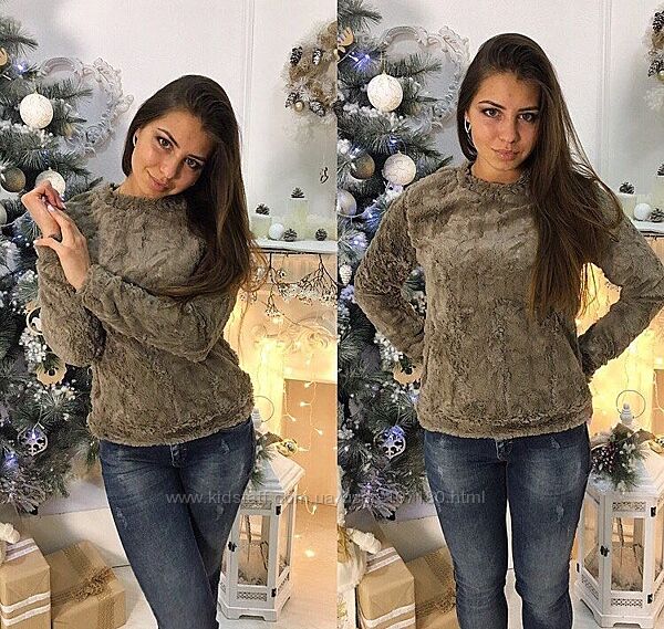 Кофта, светр плюшева дівчині 152-164 см, 12-14 років