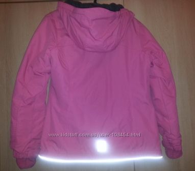 Куртка зимняя  розовая  для  активного отдыха на 10-12 лет