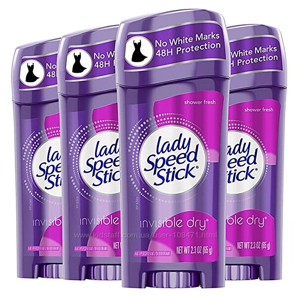 Lady Speed Stick Дезодорант-Антиперспірант Invisible Dry, Shower Fresh