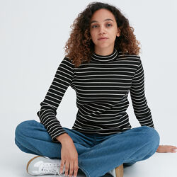 Водолазка светр джемпер в рубчик uniqlo