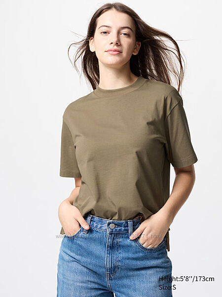 Бавовняна футболка airism uniqlo