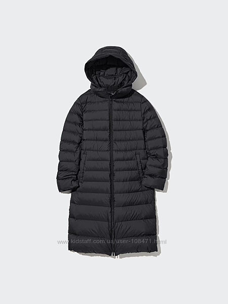 Пухове довге пальто ультралайт uniqlo куртка