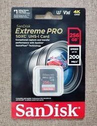 Карта памяті SanDisk 256GB Extreme PRO UHS-I SDXC V30 200MB/s