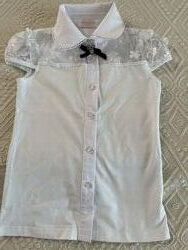 Біла нарядна блузка, 122