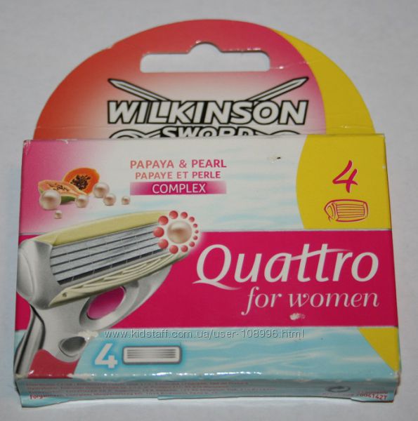 Сменные картриджи Wilkinson Schick Quattro for woman и Wilkinson Hydro Silk
