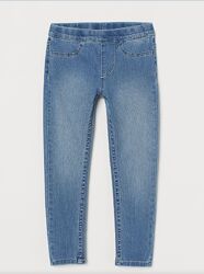Джинсовые легинсы H&M на 8 - 9 лет.