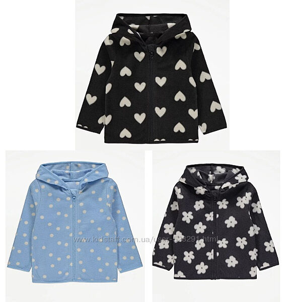 Флисовые кофты George на 5 - 6 лет.