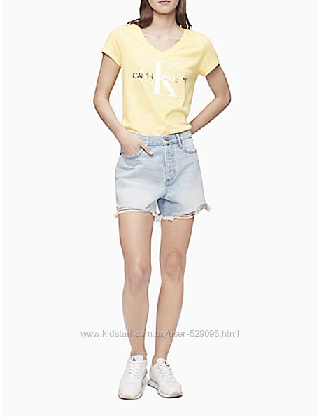 Жіноча футболка, майка з лого Calvin Klein Jeans, Кельвін Кляйн. Оригінал