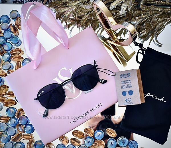 Круглі металеві cонцезахисні окуляри Victorias Secret Pink, Вікторія Сікрет