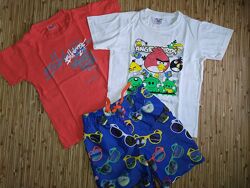 Очень клёвый комплект набор одежды для мальчика шорты и футболки 