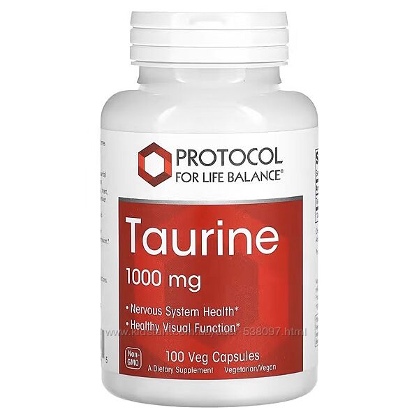 Protocol for Life Balance Таурин. 1000 мг, 100 растительных капсул