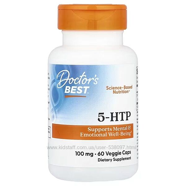 Doctor&acutes Best 5 HTP, 5-гидрокситриптофан. 100 мг, 60 капсул