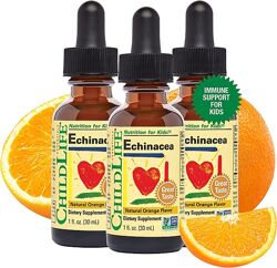 ChildLife Essentials эхинацея со вкусом натурального апельсина. 30 мл
