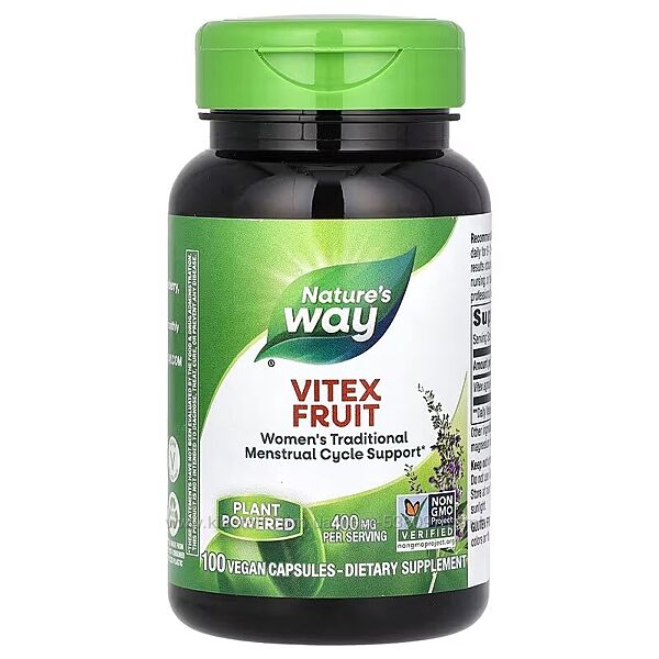 Nature&acutes Way плоды витекса для женского здоровья. 400 мг, 100 капсул