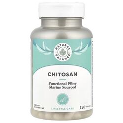 Natural Balance хитозан, супер хитозан. 120 капсул