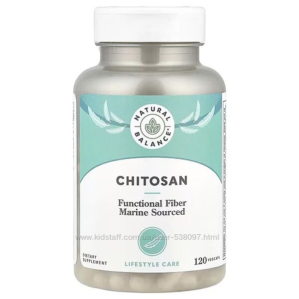 Natural Balance хитозан. 120 растительных капсул
