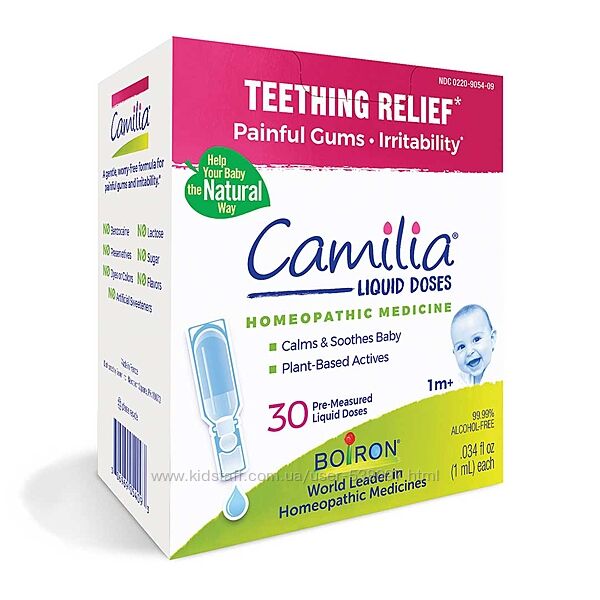Boiron Camilia облегчение боли при прорезывании зубов. 30 жидких доз