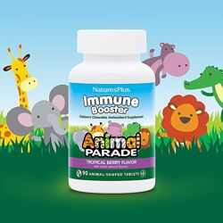 NaturesPlus Animal Parade Immune Booster для детского иммунитета. 90 табл.