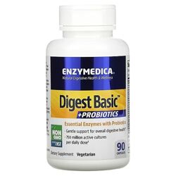 Enzymedica Digest Basic ферменты с пробиотиками. 90 капсул