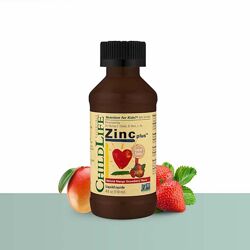 ChildLife Essentials Zinc Plus жидкий цинк для детей вкус манго клубника. 