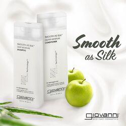 Органический шампунь и кондиционер Giovanni Smooth As Silk. 250 и 250 мл