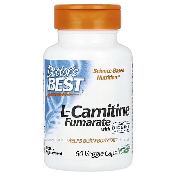 Doctor´s Best фумарат L-карнитина с Biosint Carnitine. 500 мг, 60к.