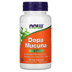 Now Foods Dopa Mucuna Мукуна жгучая. 90 растительных капсул