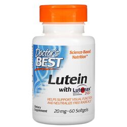 Doctor&acutes Best лютеин с Lutemax 2020. 20 мг, 60 мягких таблеток