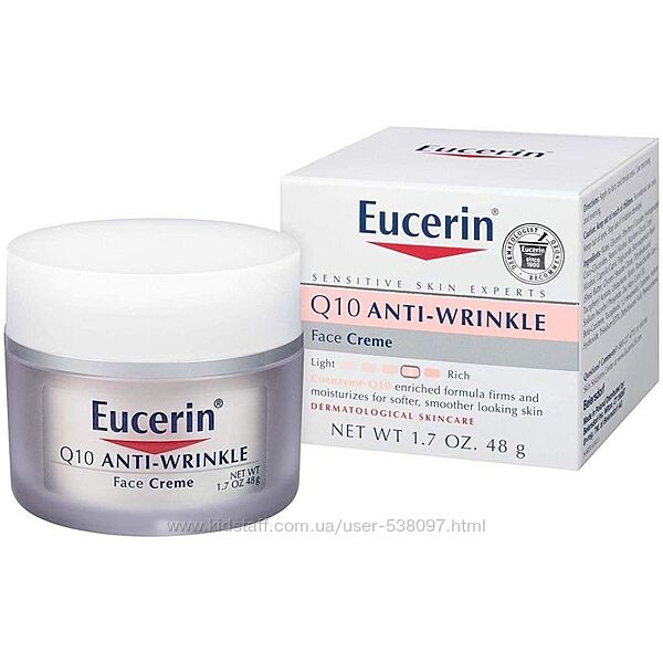 Eucerin крем для лица против морщин с коэнзимом Q10. 48 г