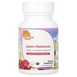Zahler Junior мелатонин натуральный виноград. 60 жевательных таблеток