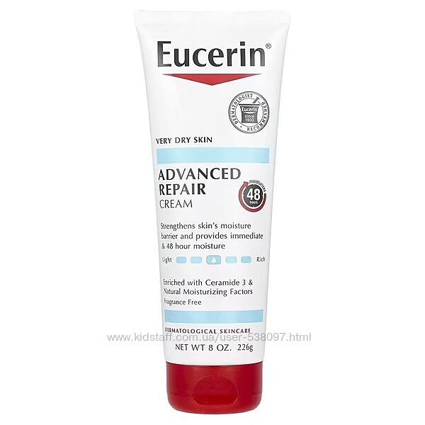 Eucerin Advanced Repair Улучшенный восстанавливающий крем.  226 г