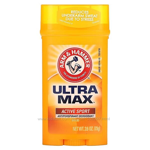 Arm & Hammer UltraMax твердый дезодорант-антиперспирант. 73 г