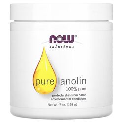 NOW Foods Solutions чистый ланолин. 198 г