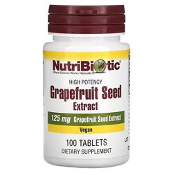 NutriBiotic экстракт семян грейпфрута. 125 мг, 100 таблеток