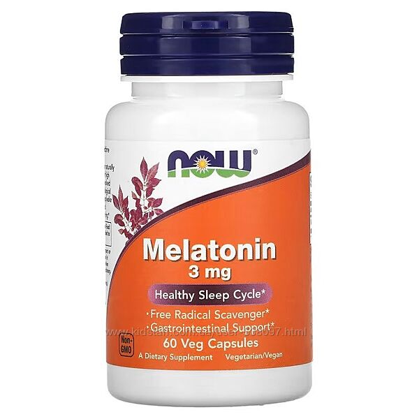 NOW Foods мелатонин. 3 мг, 60 к. , 5 мг, 120 т. , 10 мг, 100 капсул