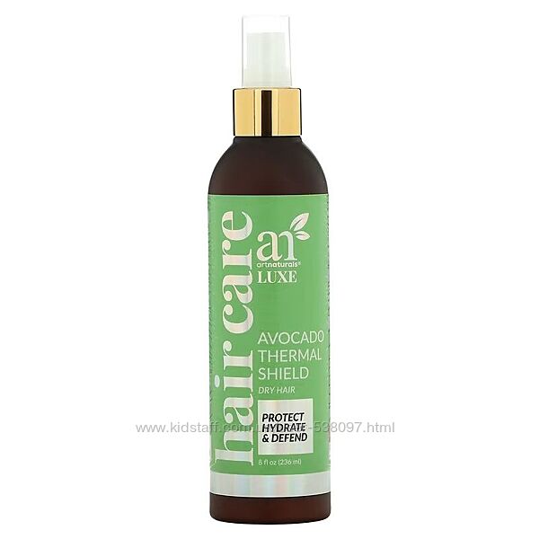 artnaturals Luxe термозащитное средство для волос с авокадо. 236 мл