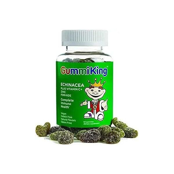 GummiKing эхинацея с витамином С и цинком для детей. 60 жевательных таблето