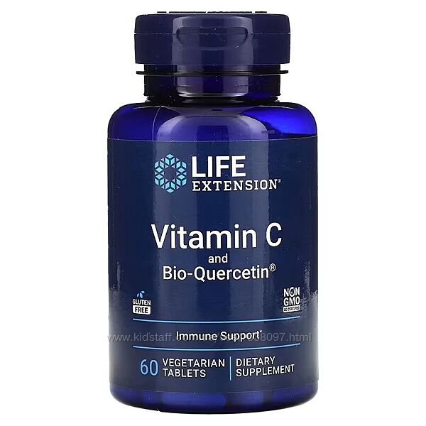 Life Extension витамин C и Bio-Quercetin. 60 вегетарианских таблеток