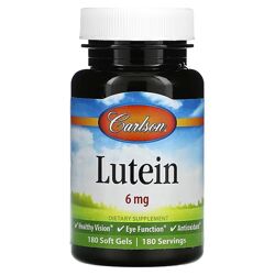 Carlson лютеин. 6 мг, 180 мягких таблеток